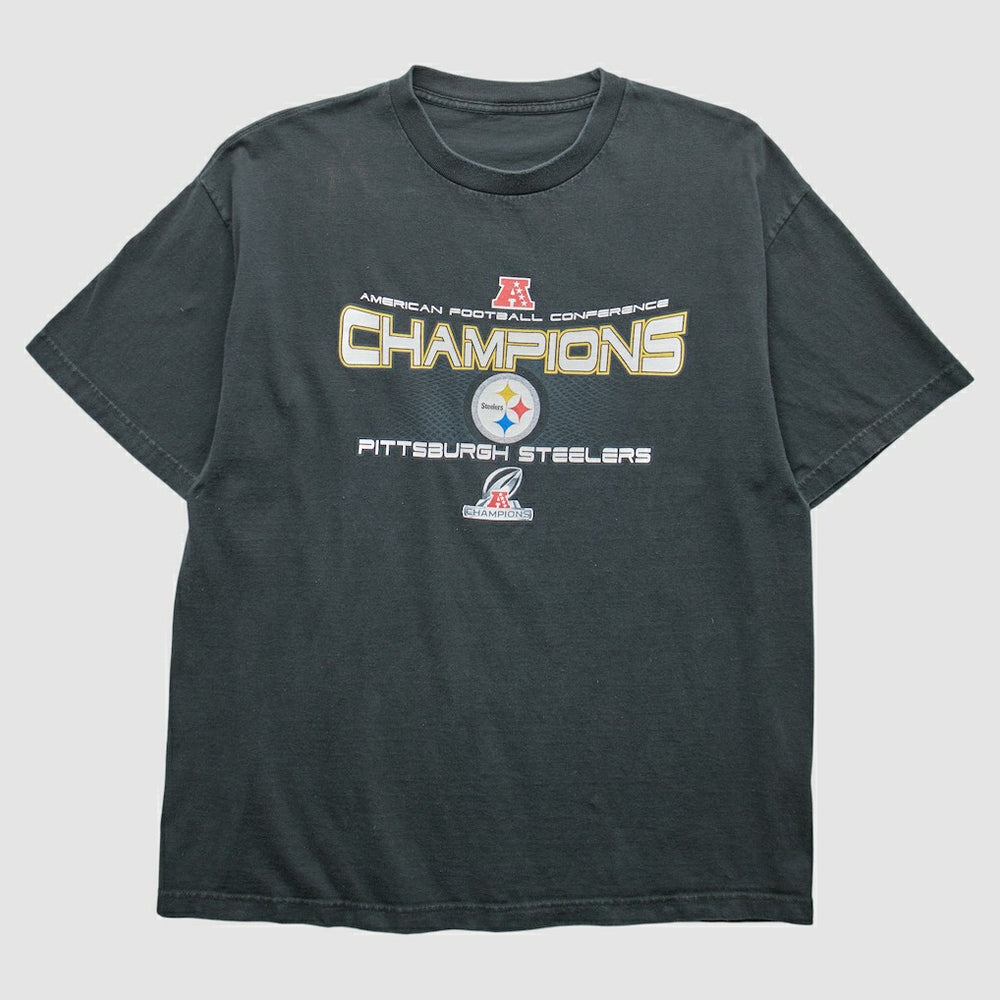 Pittsburgh Steelers 2000s T-Shirt Black Vintage | Fanatics