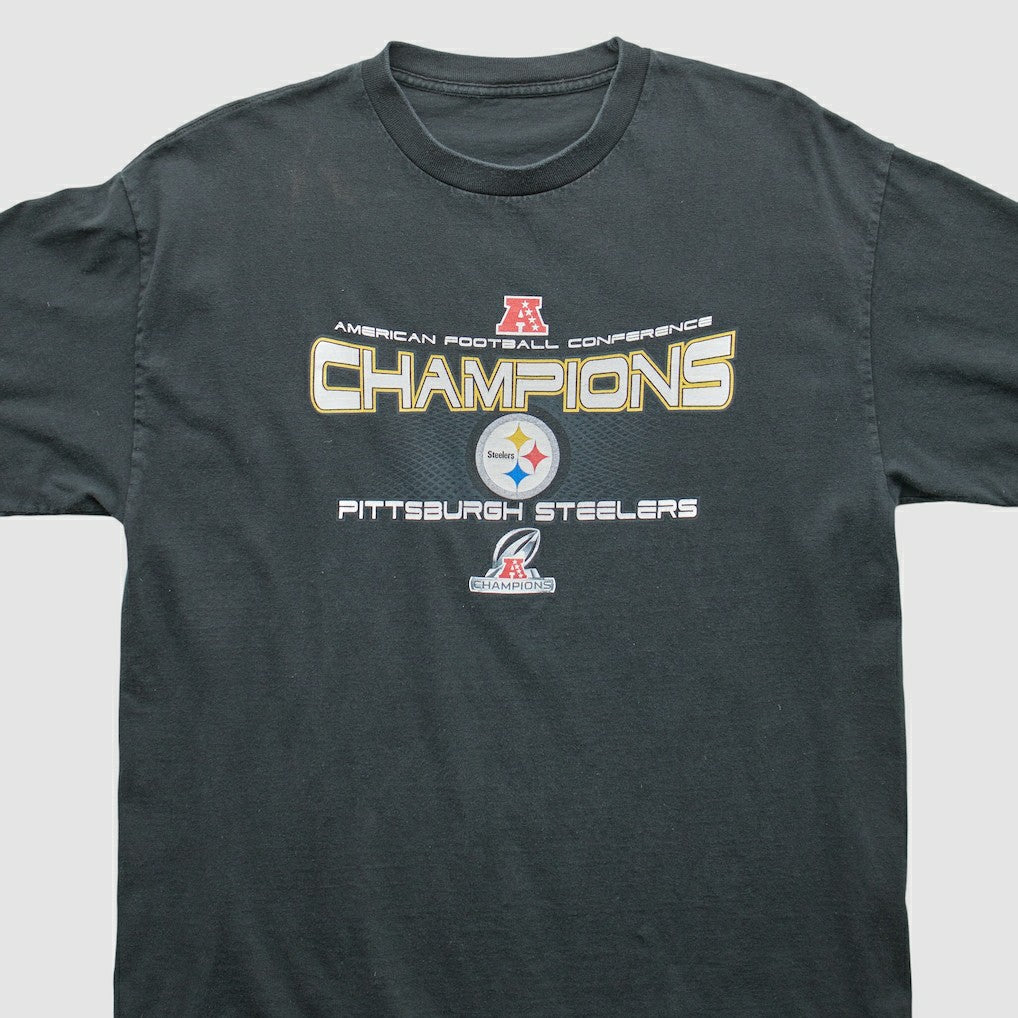 Pittsburgh Steelers 2000s T-Shirt Black Vintage | Fanatics