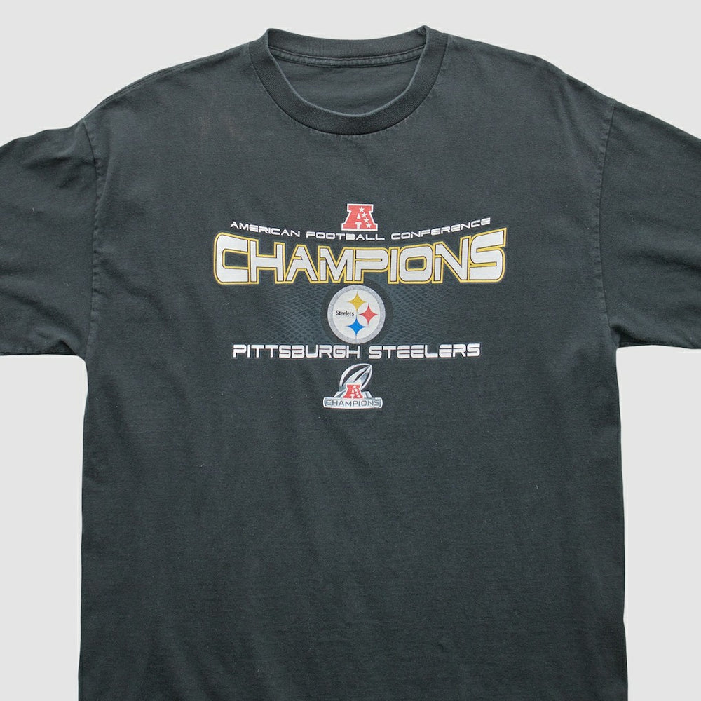 Pittsburgh Steelers 2000s T-Shirt Black Vintage | Fanatics