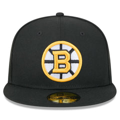 Boston Bruins New Era Core 59FIFTY Fitted Hat - Black - NHL
