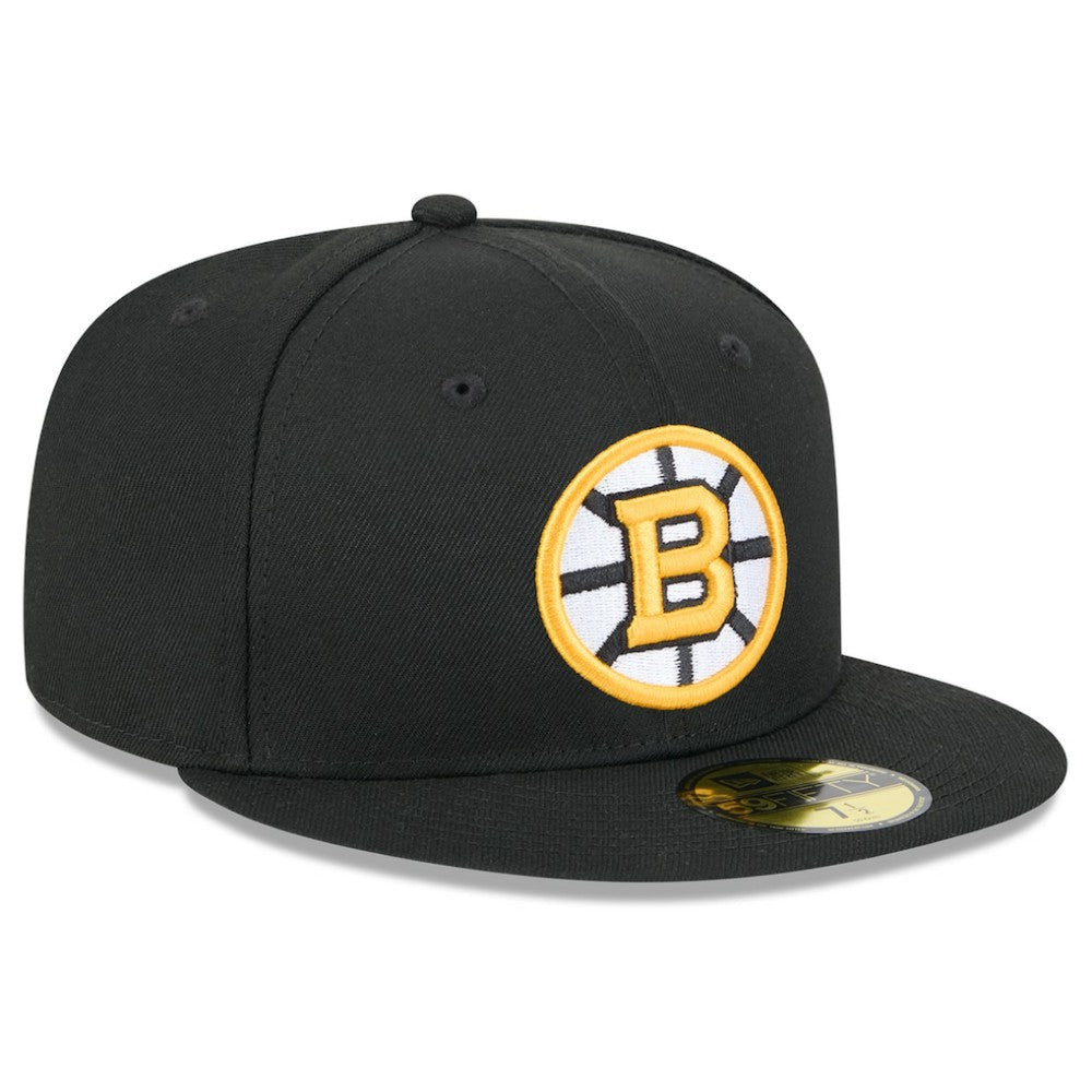 Boston Bruins New Era Core 59FIFTY Fitted Hat - Black - NHL