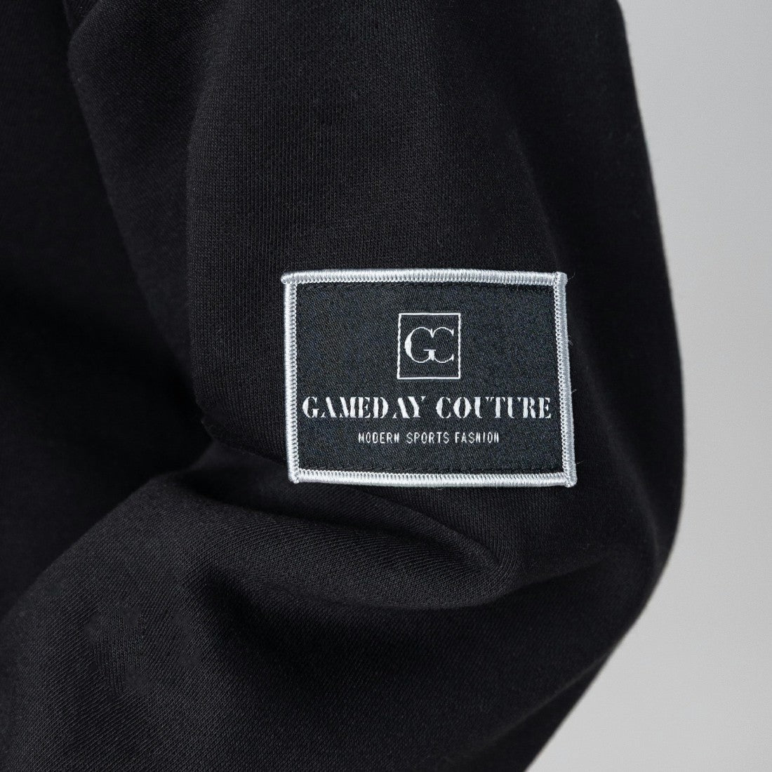 Detroit Lions Gameday Couture Women's Oversized Victory Lane Black Label Premium Fleece Sweatshirt Black | NFL