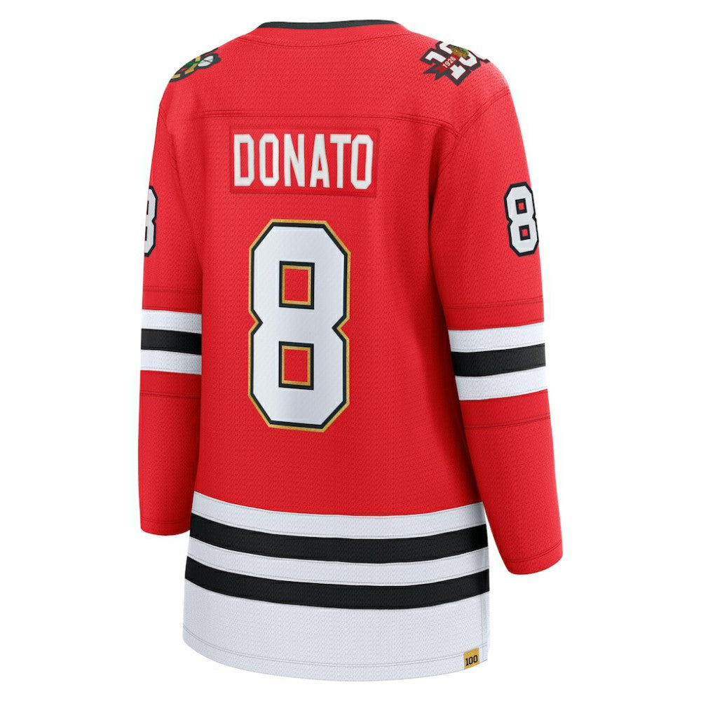 Ryan Donato Chicago Blackhawks Fanatics Women's Centennial Breakaway Player Jersey - Red - NHL
