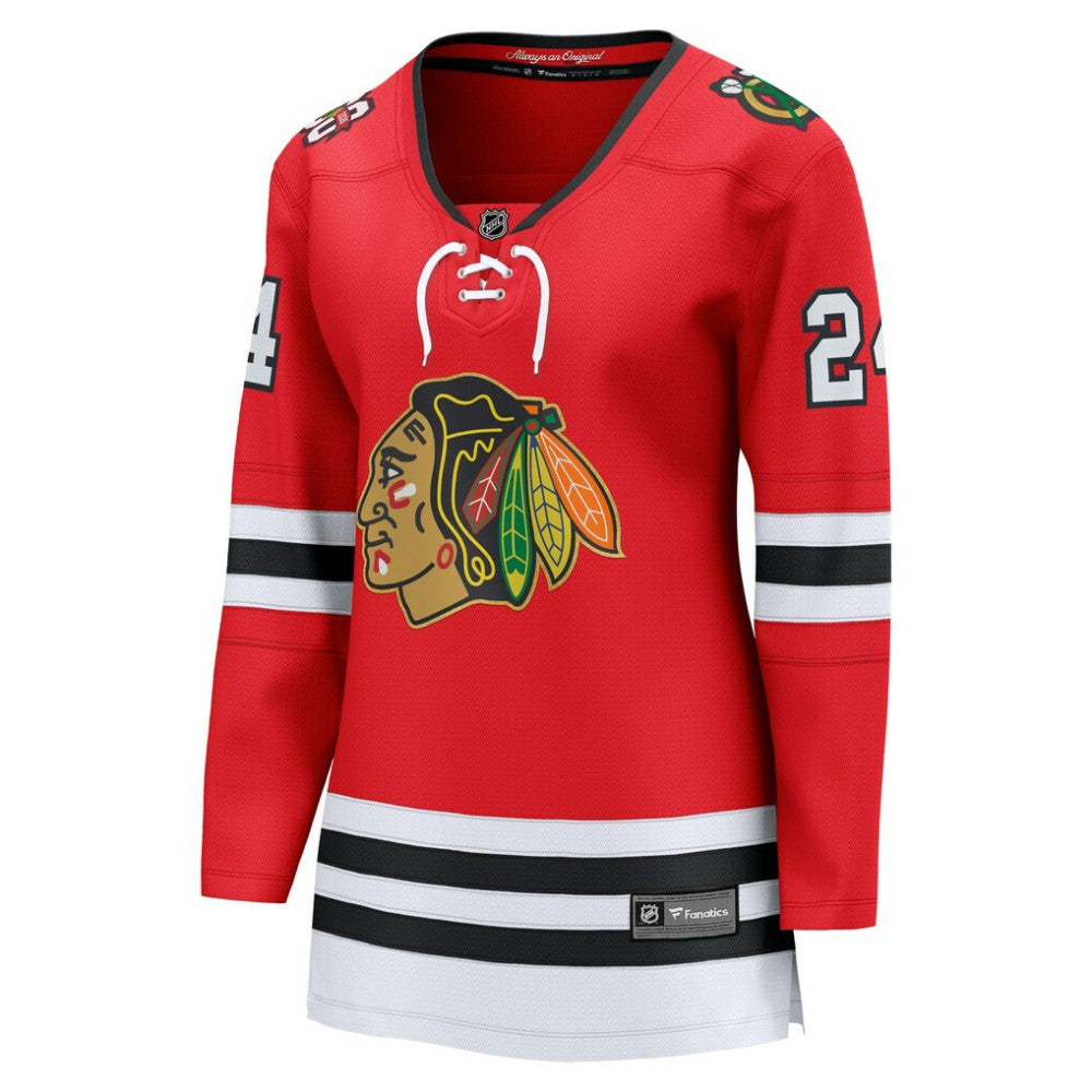 Sam Lafferty Chicago Blackhawks Fanatics Women's Centennial Breakaway Player Jersey - Red - NHL