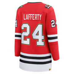 Sam Lafferty Chicago Blackhawks Fanatics Women's Centennial Breakaway Player Jersey - Red - NHL