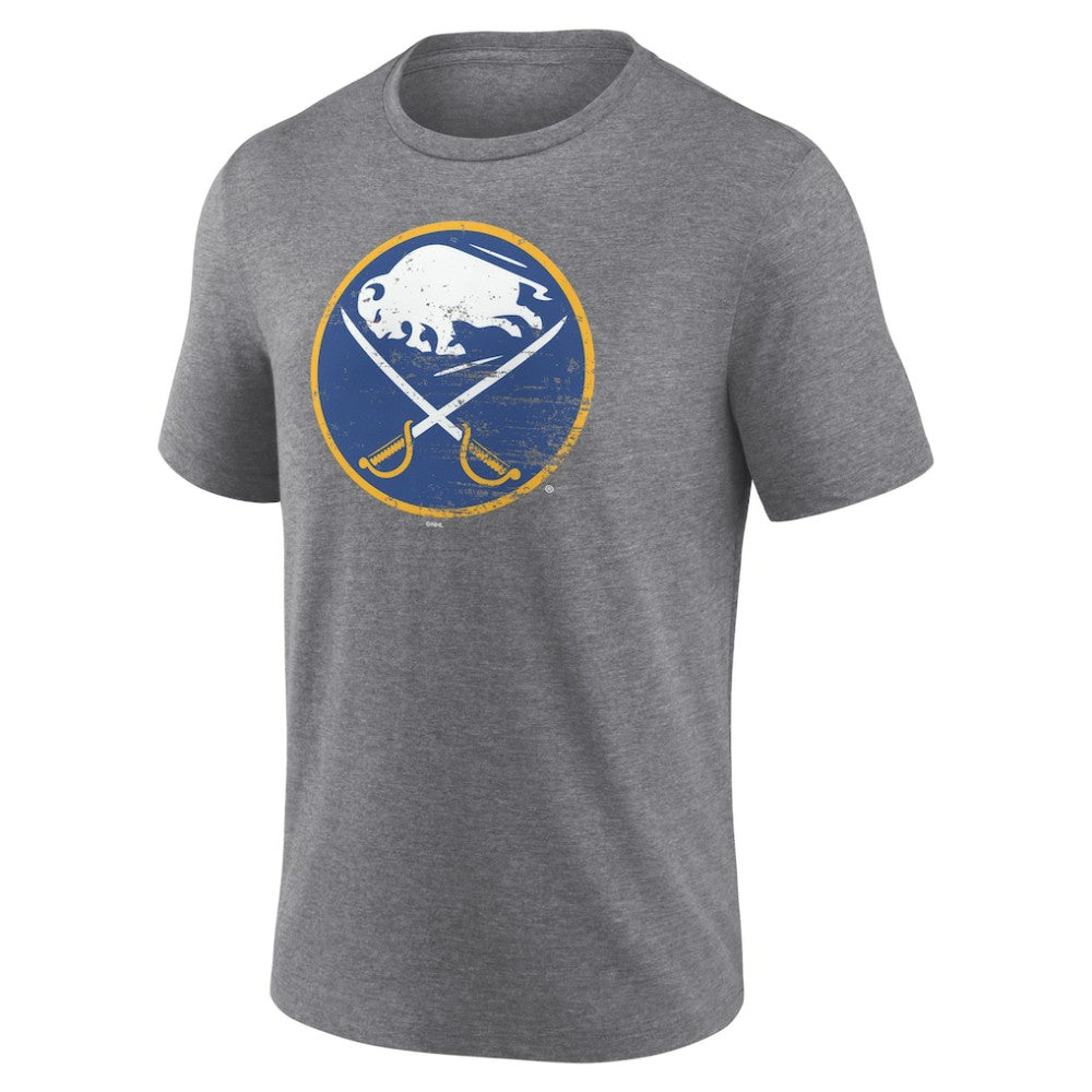 Buffalo Sabres Heritage Custom Tri-Blend T-Shirt - Gray - NHL