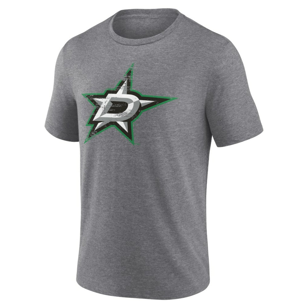 Dallas Stars Heritage Custom Tri-Blend T-Shirt - Gray - NHL