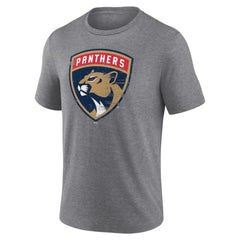 Florida Panthers Heritage Custom Tri-Blend T-Shirt - Gray - NHL