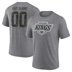 Los Angeles Kings Heritage Custom Tri-Blend T-Shirt - Gray - NHL