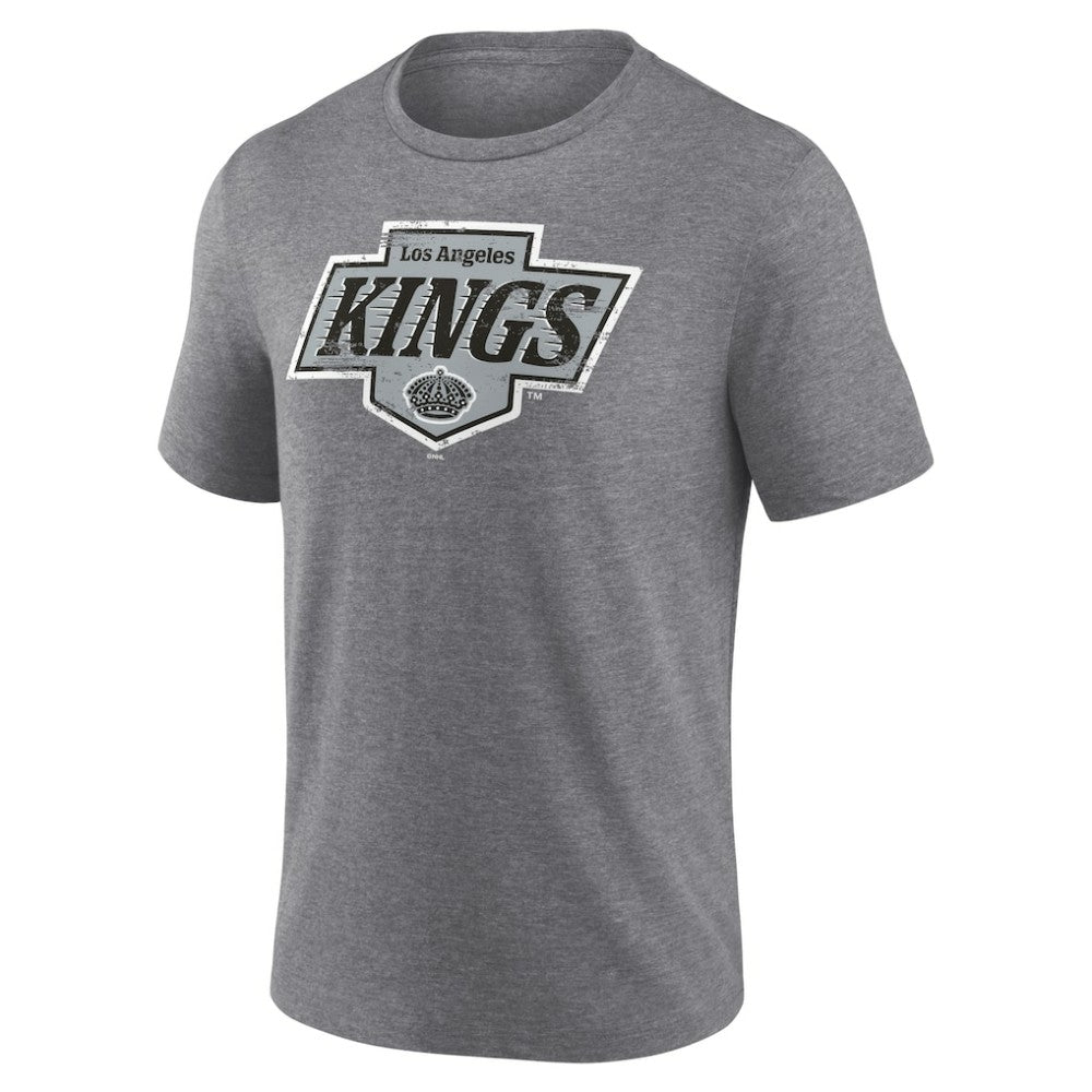 Los Angeles Kings Heritage Custom Tri-Blend T-Shirt - Gray - NHL