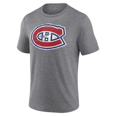 Montreal Canadiens Heritage Custom Tri-Blend T-Shirt - Gray - NHL