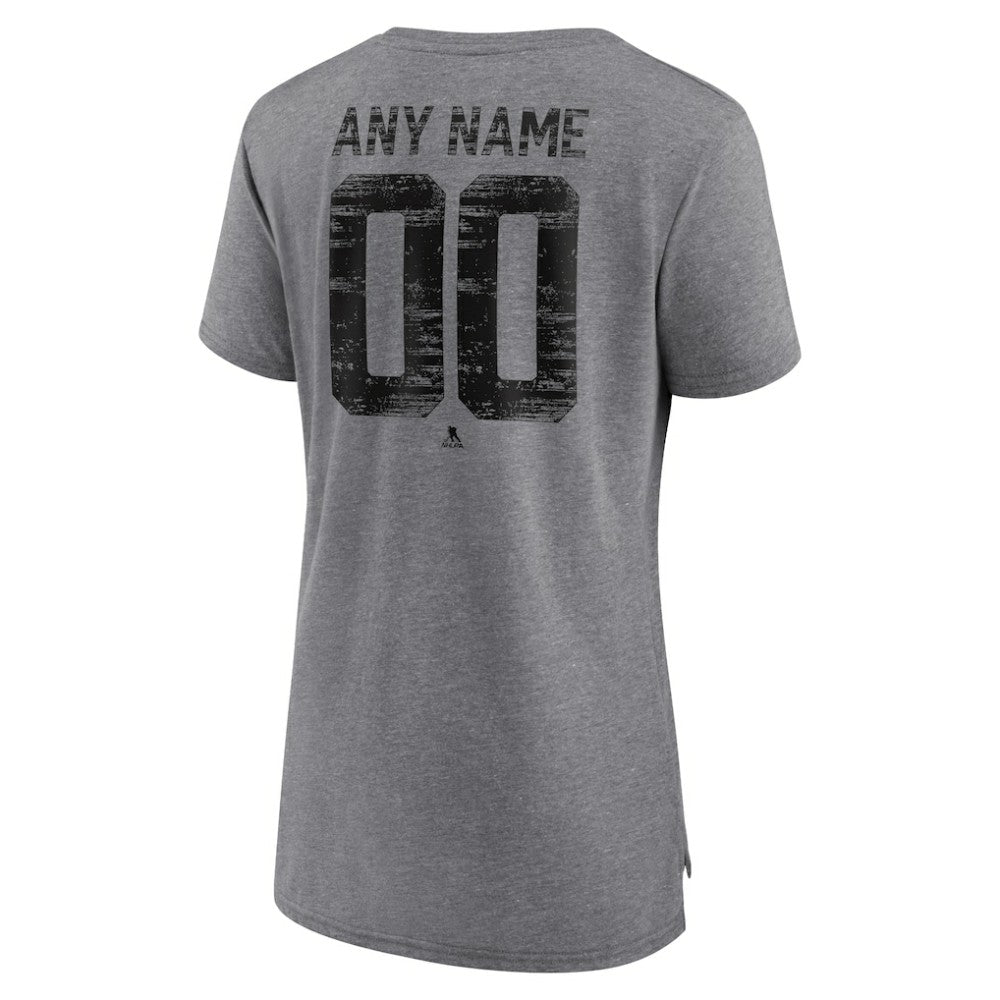 Ottawa Senators Women's Heritage Custom Tri-Blend T-Shirt - Gray - NHL