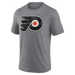 Philadelphia Flyers Heritage Custom Tri-Blend T-Shirt - Gray - NHL