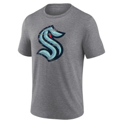 Seattle Kraken Heritage Custom Tri-Blend T-Shirt - Gray - NHL
