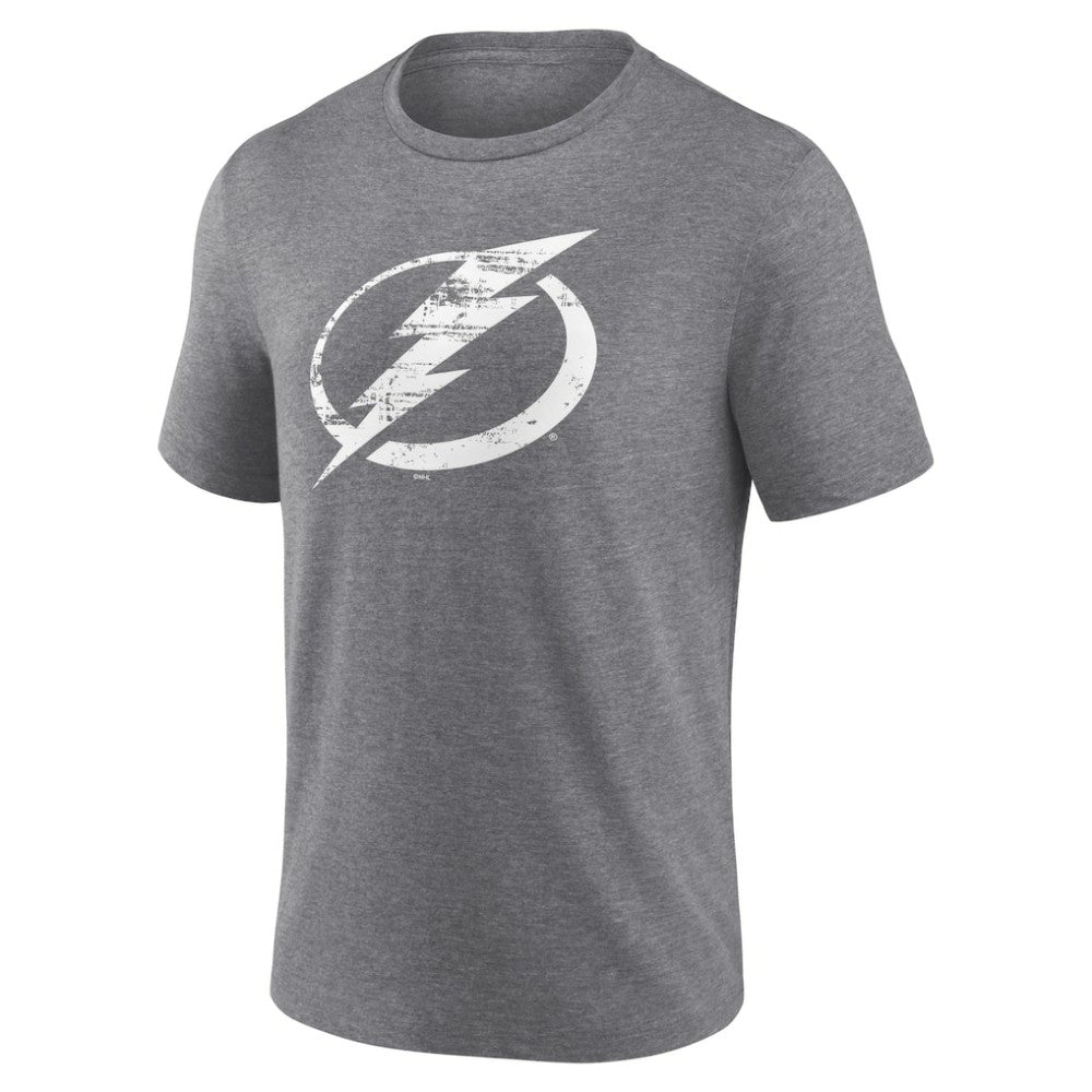 Tampa Bay Lightning Heritage Custom Tri-Blend T-Shirt - Gray - NHL