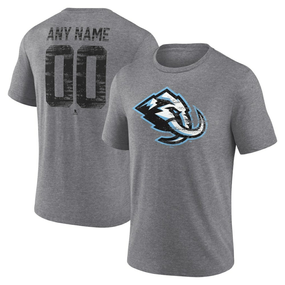 Utah Mammoth Heritage Custom Tri-Blend T-Shirt - Gray - NHL
