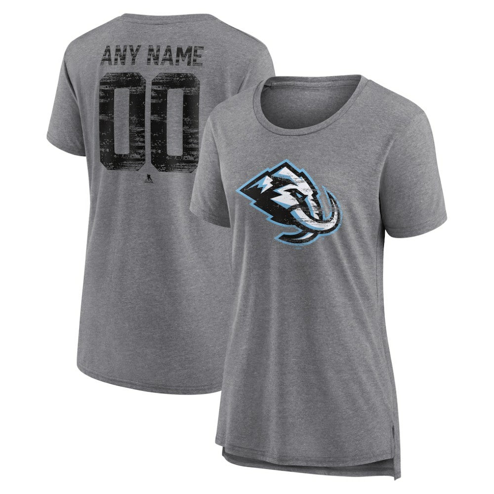 Utah Mammoth Women's Heritage Custom Tri-Blend T-Shirt - Gray - NHL