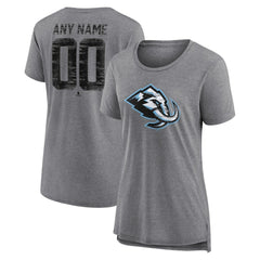 Utah Mammoth Women's Heritage Custom Tri-Blend T-Shirt - Gray - NHL