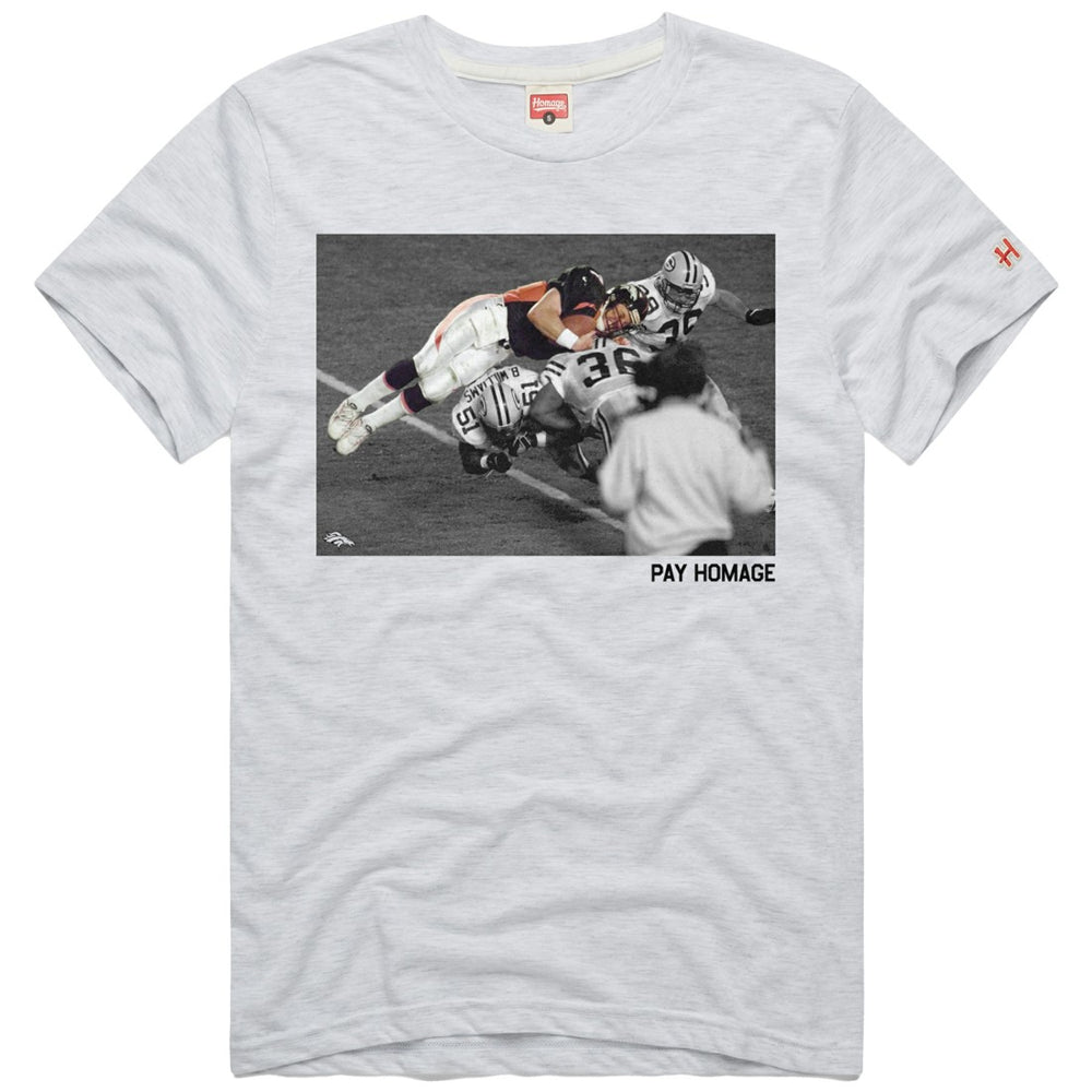 John Elway Denver Broncos Homage Unisex Pay Homage Tri-Blend T-Shirt Ash | NFL