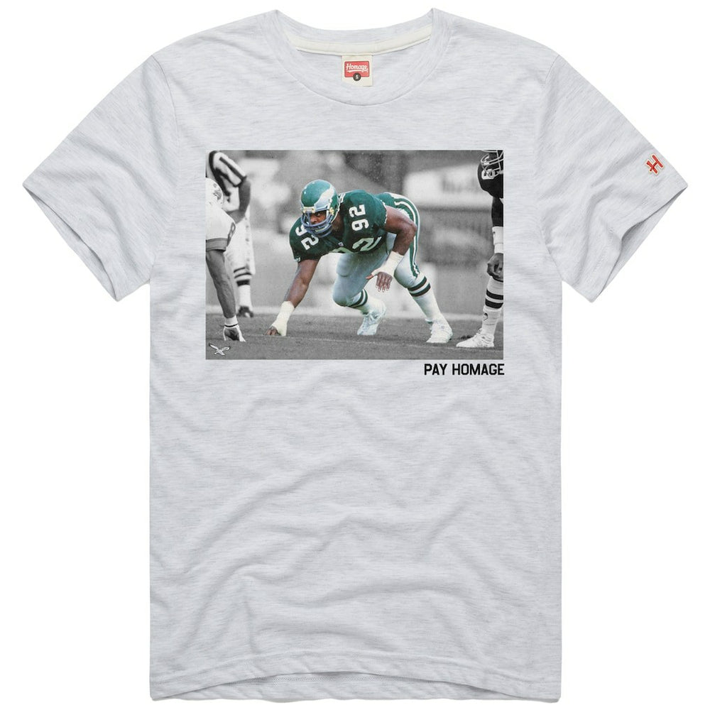 Reggie White Philadelphia Eagles Homage Unisex Pay Homage Tri-Blend T-Shirt Ash | NFL