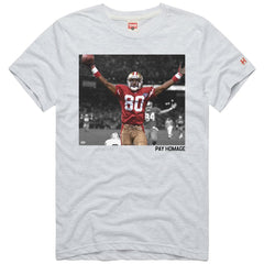 Jerry Rice San Francisco 49ers Homage Unisex Pay Homage Tri-Blend T-Shirt Ash | NFL