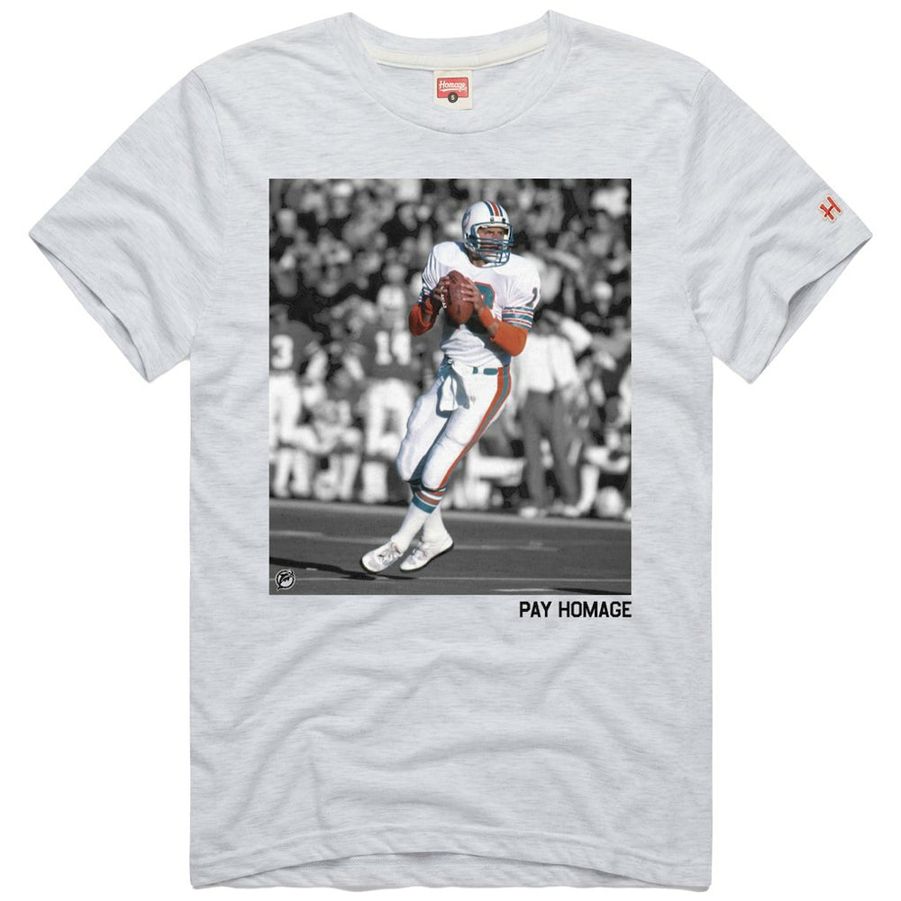 Dan Marino Miami Dolphins Homage Unisex Pay Homage Tri-Blend T-Shirt Ash | NFL