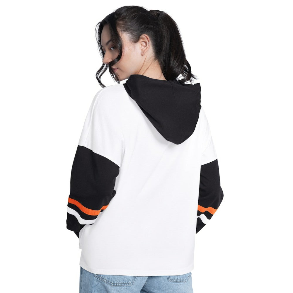 San Francisco Giants G-III 4Her by Carl Banks Women's Key Player Oversized Hooded Long Sleeve T-Shirt - MLB