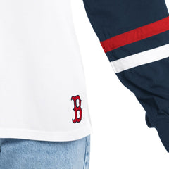 Boston Red Sox G-III 4Her by Carl Banks Women's Key Player Oversized Hooded Long Sleeve T-Shirt - MLB