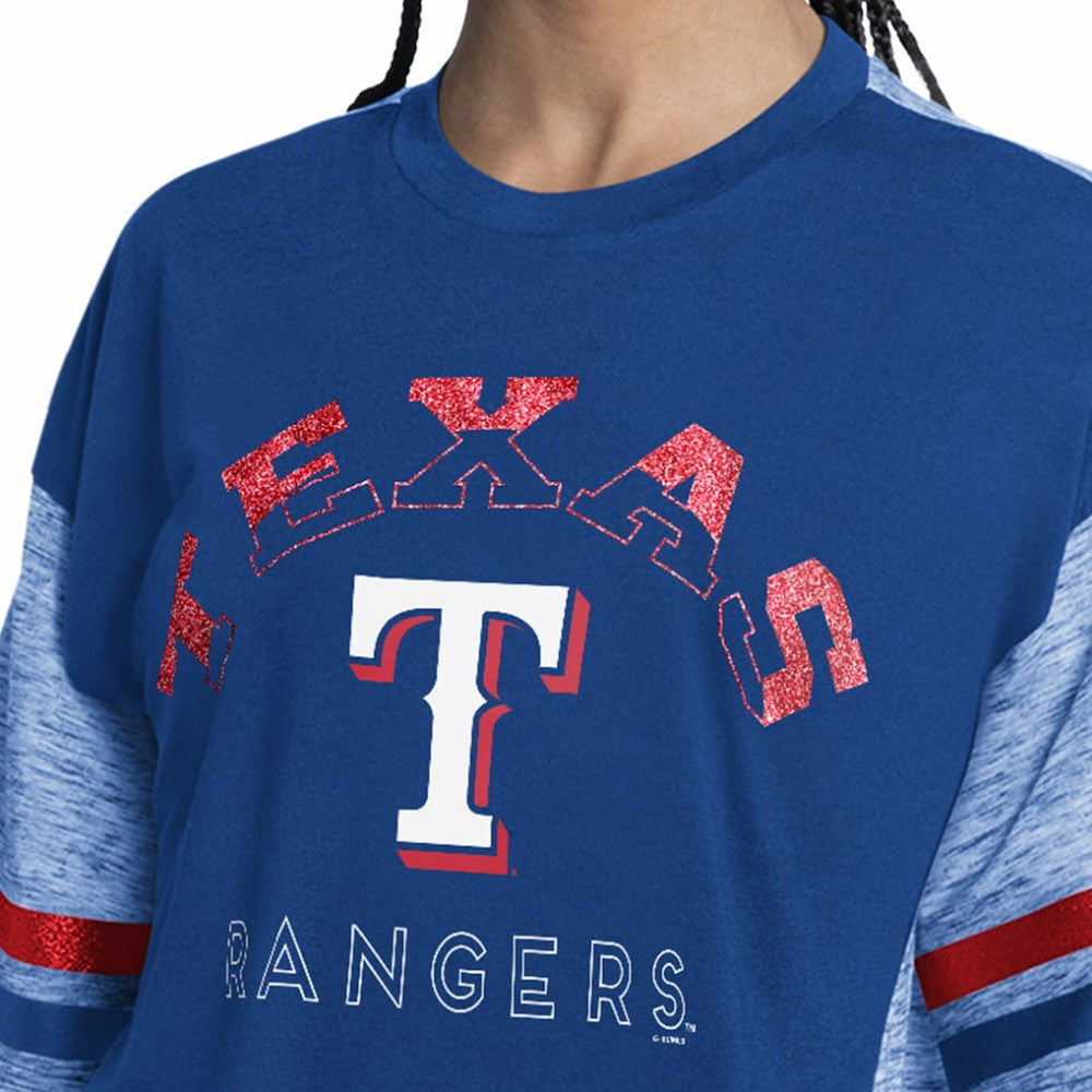 Texas Rangers G-III 4Her by Carl Banks Women's Off-Season Oversized Top - MLB