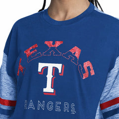 Texas Rangers G-III 4Her by Carl Banks Women's Off-Season Oversized Top - MLB