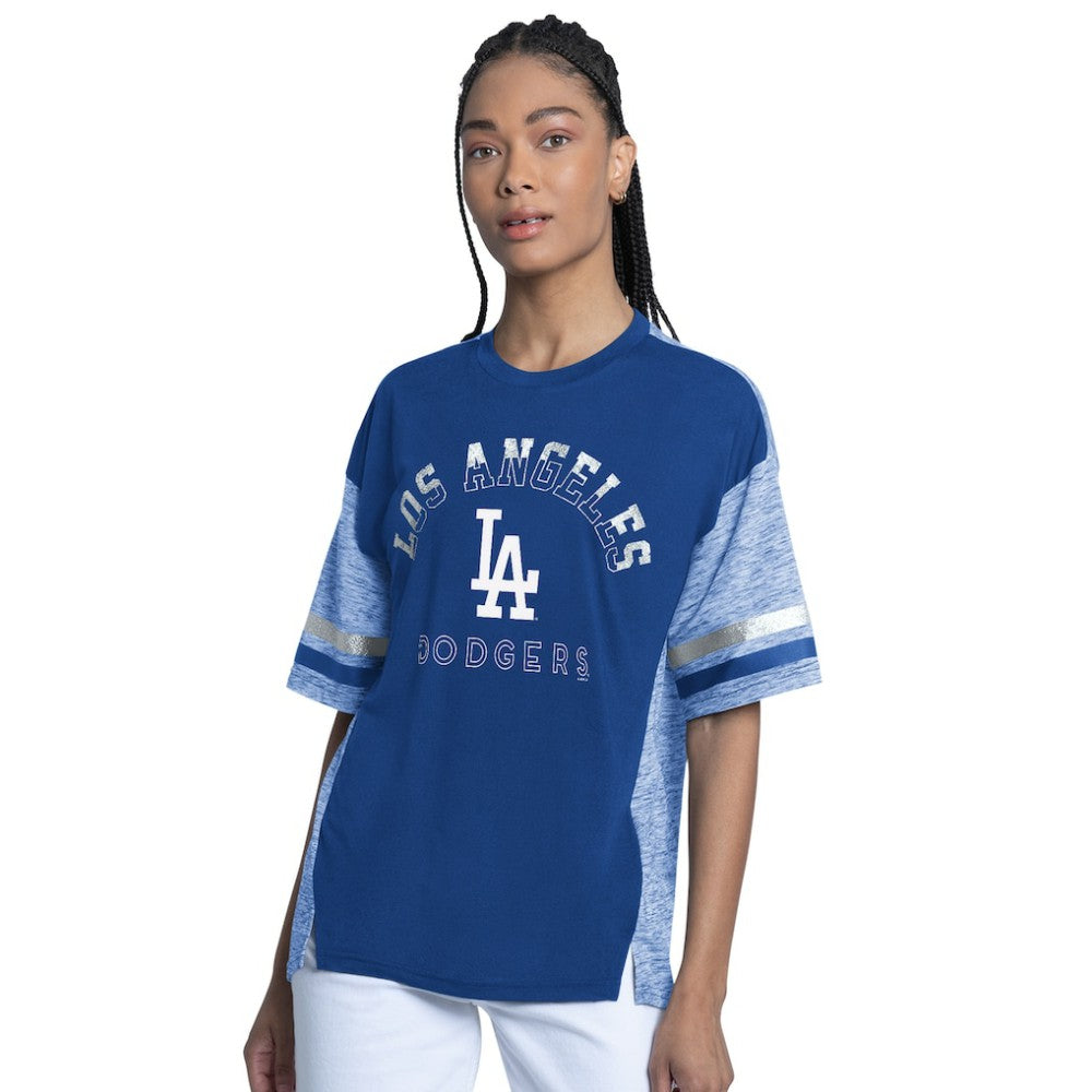Los Angeles Dodgers G-III 4Her by Carl Banks Women's Off-Season Oversized Top - MLB