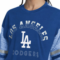 Los Angeles Dodgers G-III 4Her by Carl Banks Women's Off-Season Oversized Top - MLB