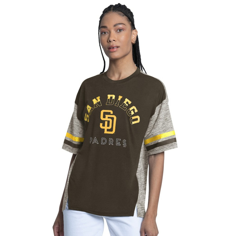 San Diego Padres G-III 4Her by Carl Banks Women's Off-Season Oversized Top - MLB