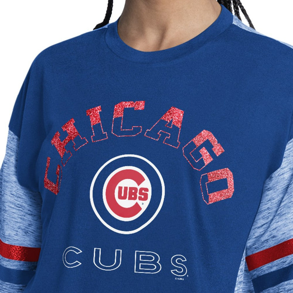 Chicago Cubs G-III 4Her by Carl Banks Women's Off-Season Oversized Top - MLB