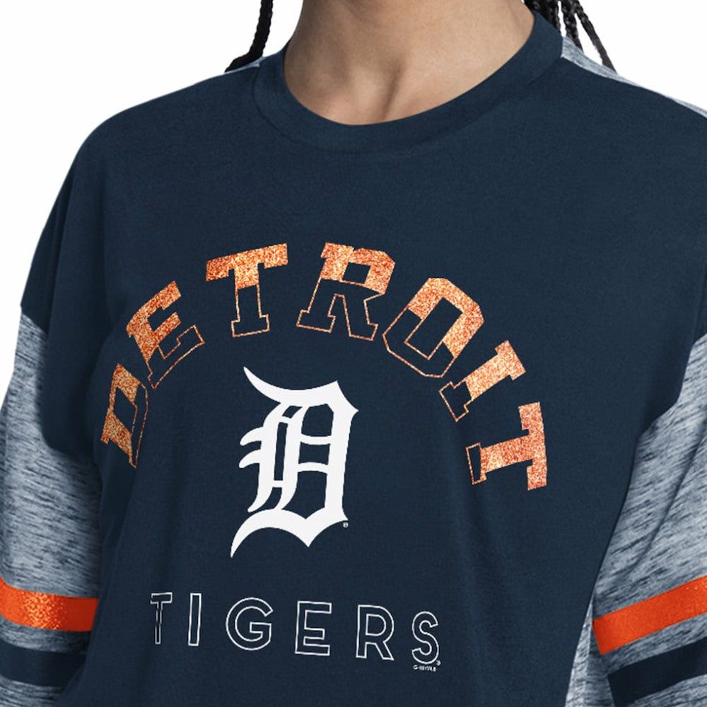 Detroit Tigers G-III 4Her by Carl Banks Women's Off-Season Oversized Top - MLB