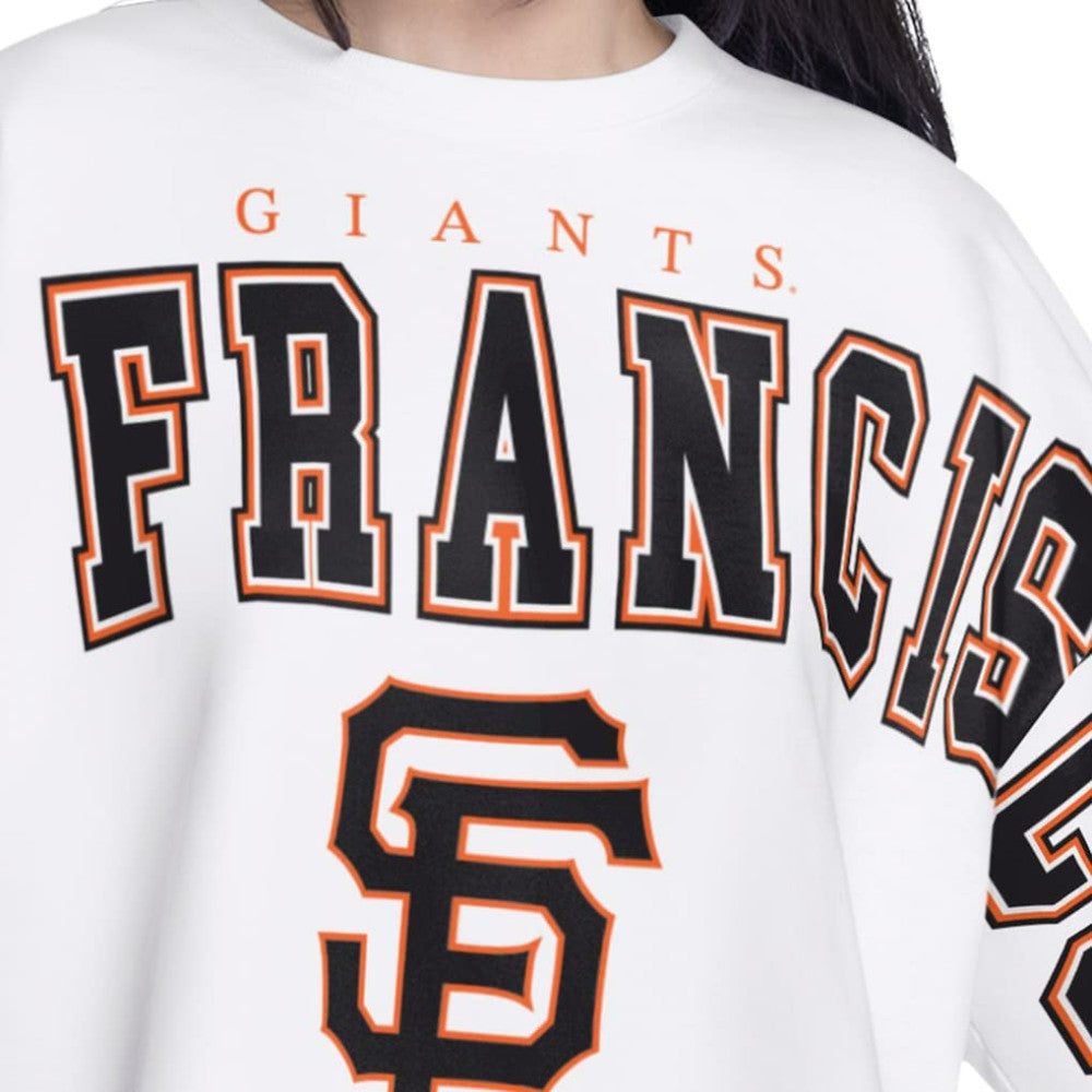 San Francisco Giants G-III 4Her by Carl Banks Women's Bleachers Cropped Pullover Sweatshirt - MLB