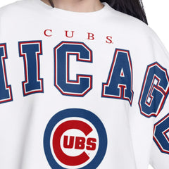 Chicago Cubs G-III 4Her by Carl Banks Women's Bleachers Cropped Pullover Sweatshirt - MLB