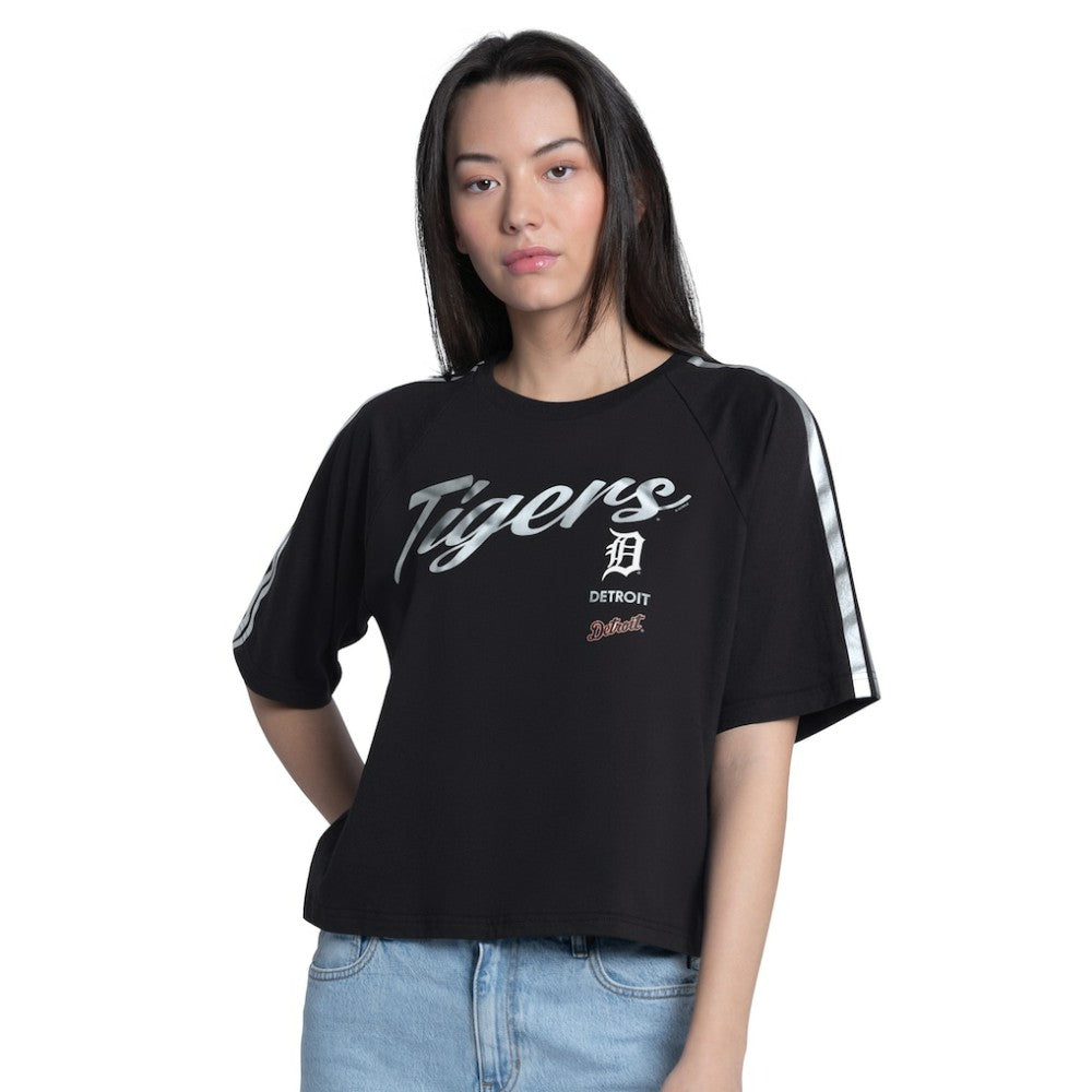 Detroit Tigers G-III 4Her by Carl Banks Women's Classic Play Cropped T-Shirt - MLB
