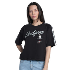 Los Angeles Dodgers G-III 4Her by Carl Banks Women's Classic Play Cropped T-Shirt - MLB
