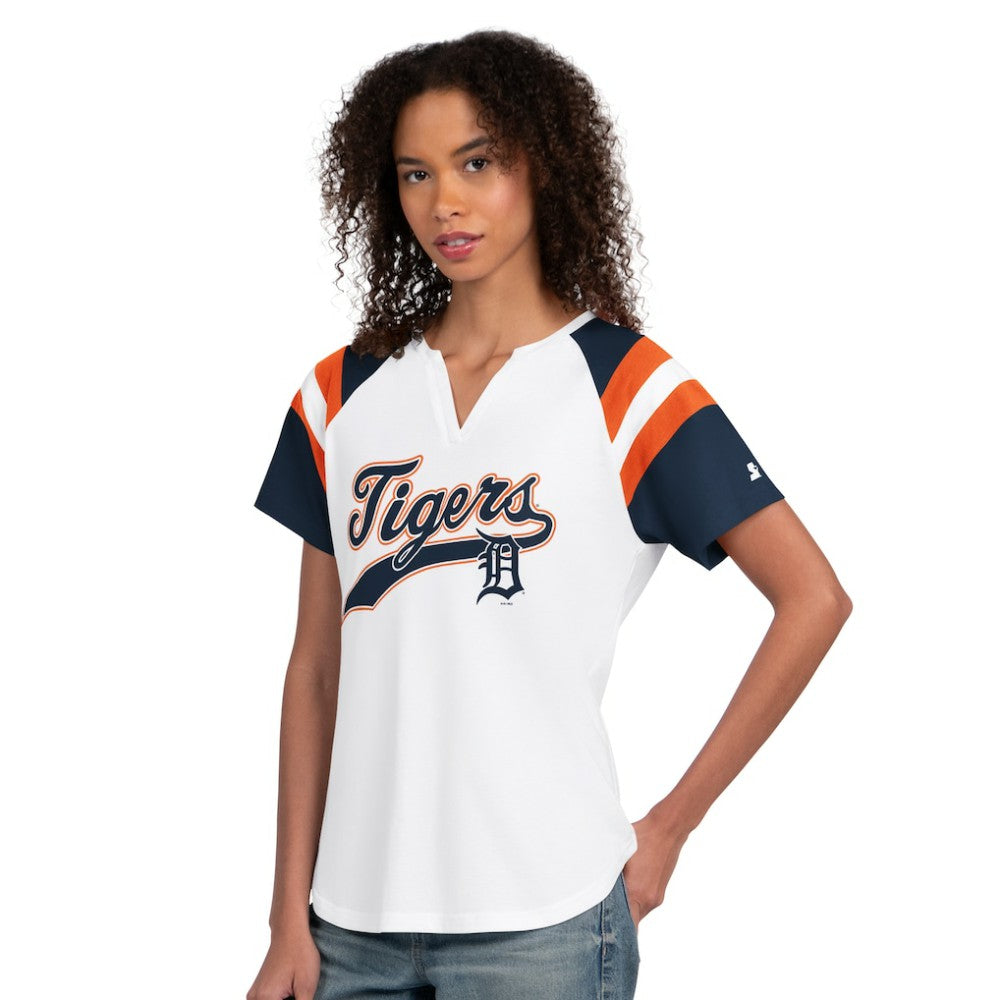 Detroit Tigers Starter Women's Game On Notch Neck T-Shirt - MLB