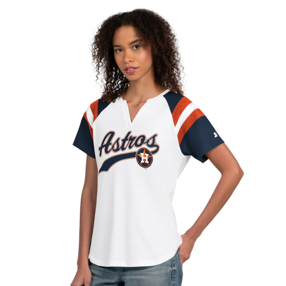 Houston Astros Starter Women's Game On Notch Neck T-Shirt - MLB