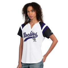 Colorado Rockies Starter Women's Game On Notch Neck T-Shirt - MLB