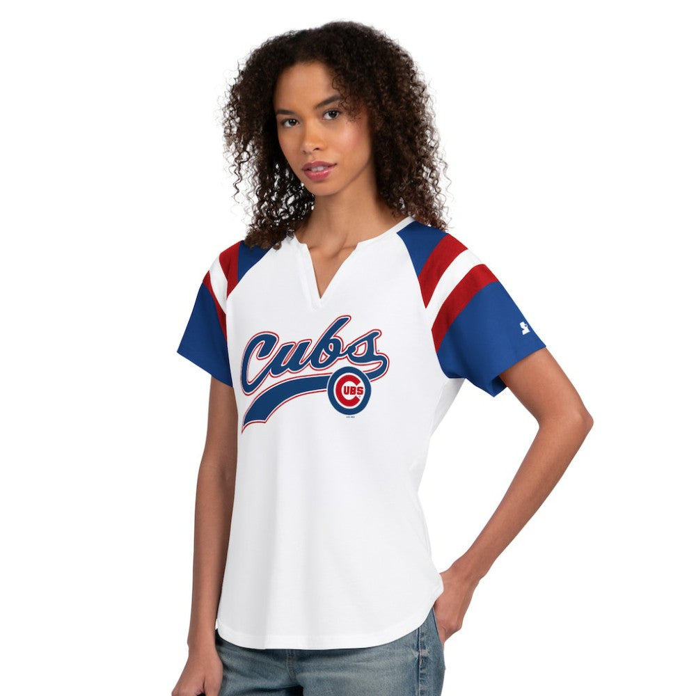 Chicago Cubs Starter Women's Game On Notch Neck T-Shirt - MLB