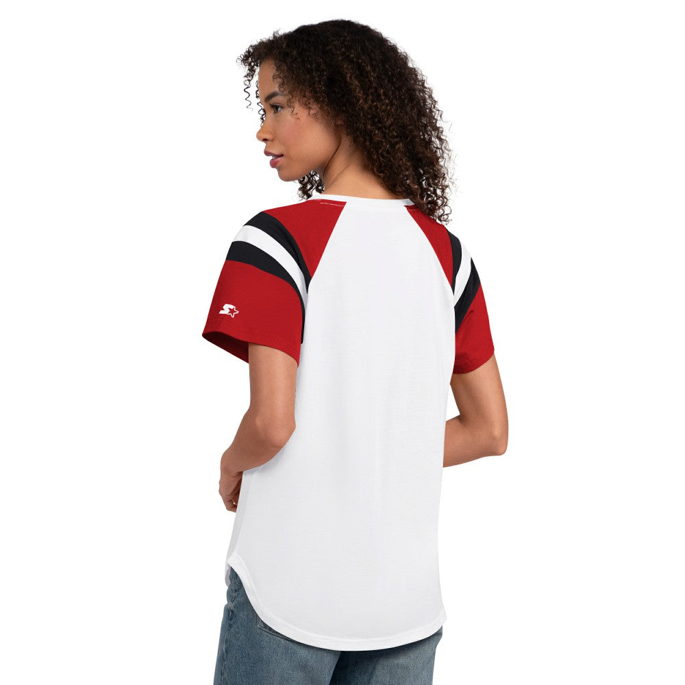Cincinnati Reds Starter Women's Game On Notch Neck T-Shirt - MLB