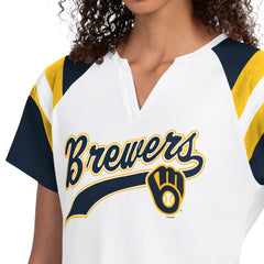 Milwaukee Brewers Starter Women's Game On Notch Neck T-Shirt - MLB