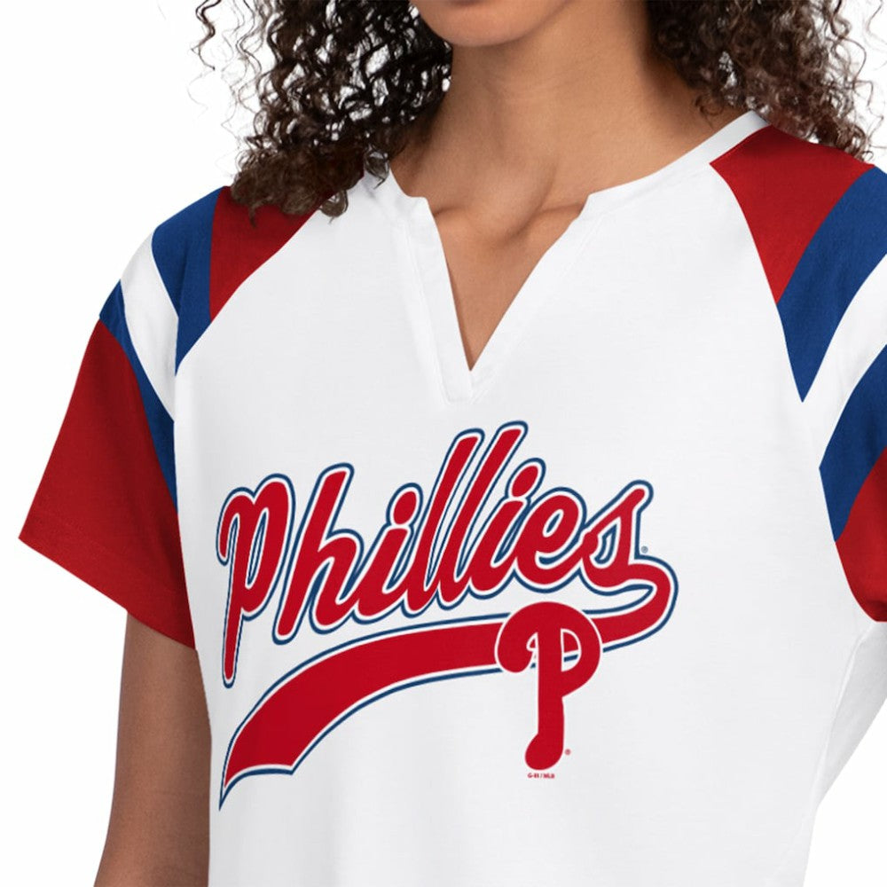 Philadelphia Phillies Starter Women's Game On Notch Neck T-Shirt - MLB