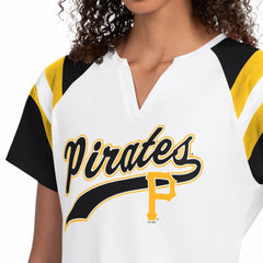 Pittsburgh Pirates Starter Women's Game On Notch Neck T-Shirt - MLB