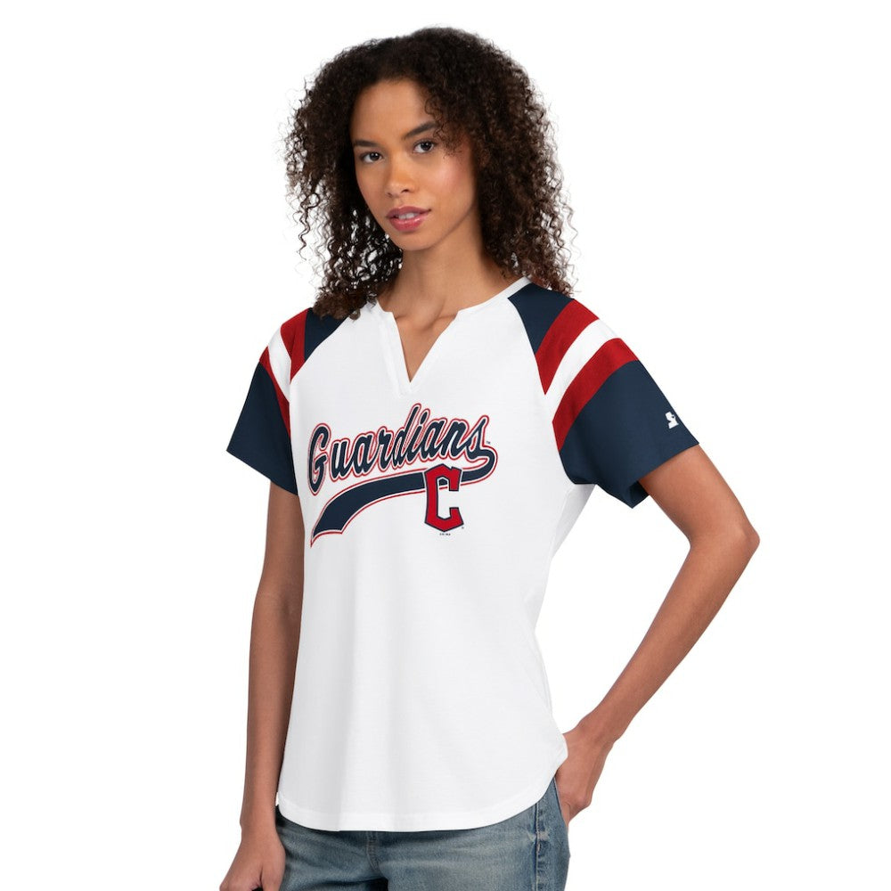 Cleveland Guardians Starter Women's Game On Notch Neck T-Shirt - MLB