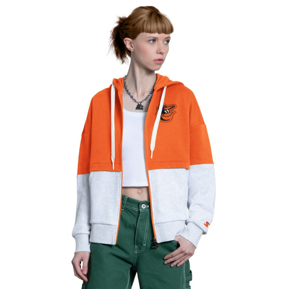 Baltimore Orioles Starter Women's Wishbone Full-Zip Hoodie - MLB