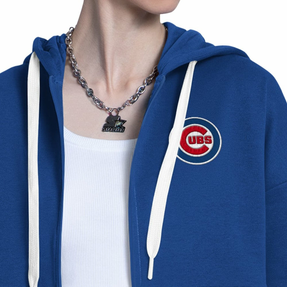 Chicago Cubs Starter Women's Wishbone Full-Zip Hoodie - MLB